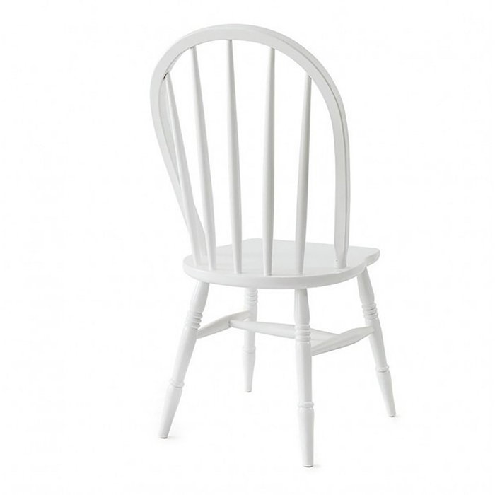 Hanah Home Silla Albero07 Madera de Haya Blanca 47x45x100 cm